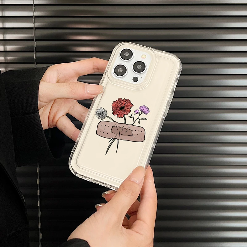 J3443 Fall Prevention Cushion Type For Samsung Galaxy S23 S22 S21 S20 Plus Note 10 20 Ultra Case DIY Soft TPU Cover