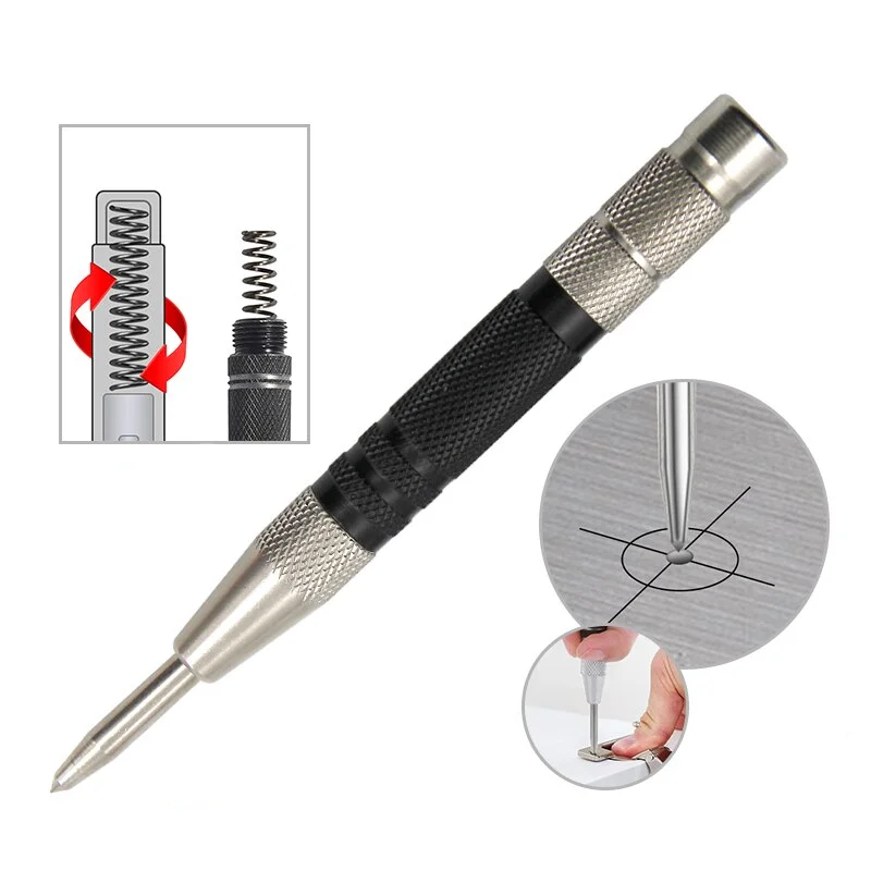 155mm Houtbewerking Automatische Lente Locator Glas Striker Window Breaker Krachtige Opening Locator Perforeren Boren Tool