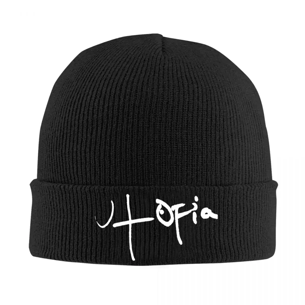 Utopia Travis Scott Rappe Bonnet Hats Knitting Hat Female Male Trendy Warm Beanie Hats Winter Gym Graphic Cap