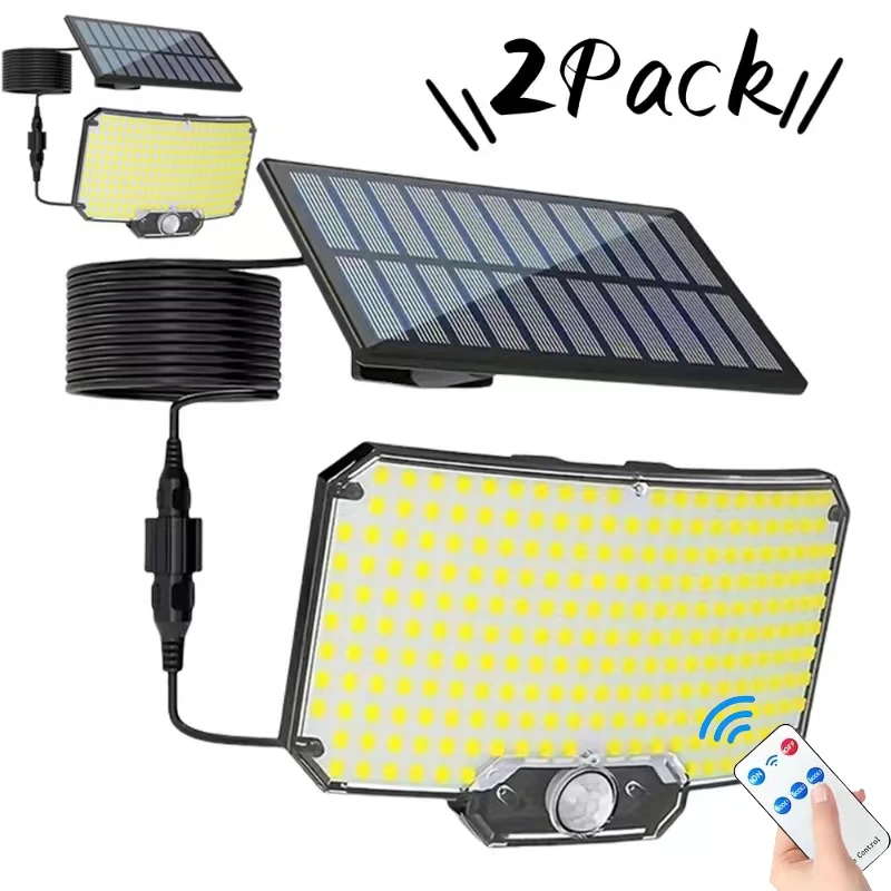 

Solar Light Outdoor Super Bright Motion Sensor Solar Strong Power LED Garden Wall Lamp IP65 Waterproof 3 Working Mode