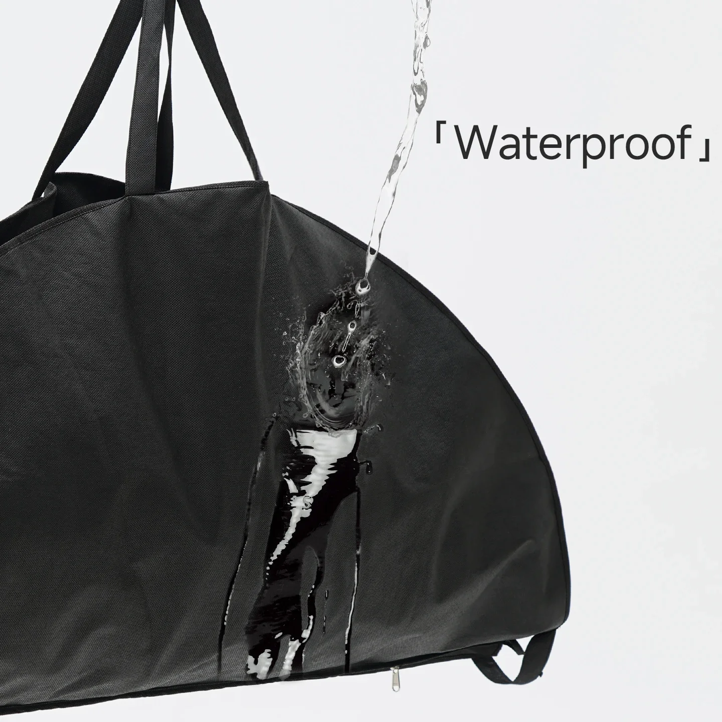New Ballet Zipper Black Storage Bag Tutu Non-woven Waterproof Handbag Backpack for Performance Tulle Skirts Dance Accessories - view 3