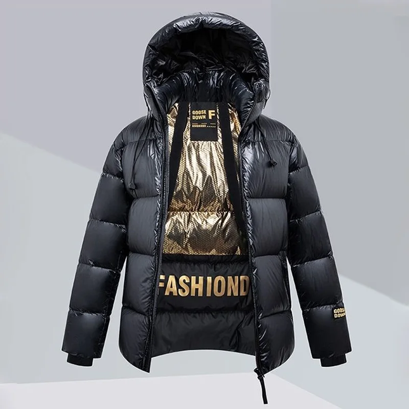 Goose Down Jacket Men Luxury Puffer Jacket Man With Hood Short Puffer Coat Women High Quality Down Coat Men 2023 Winter New