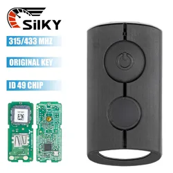 SilKY for Yamaha Controle Remoto Chave Original, NVX155, XMAX, XMAX300, QBIX, AEROX, JAUNS, Motocicleta Scooter, 433,92 MHz ID49