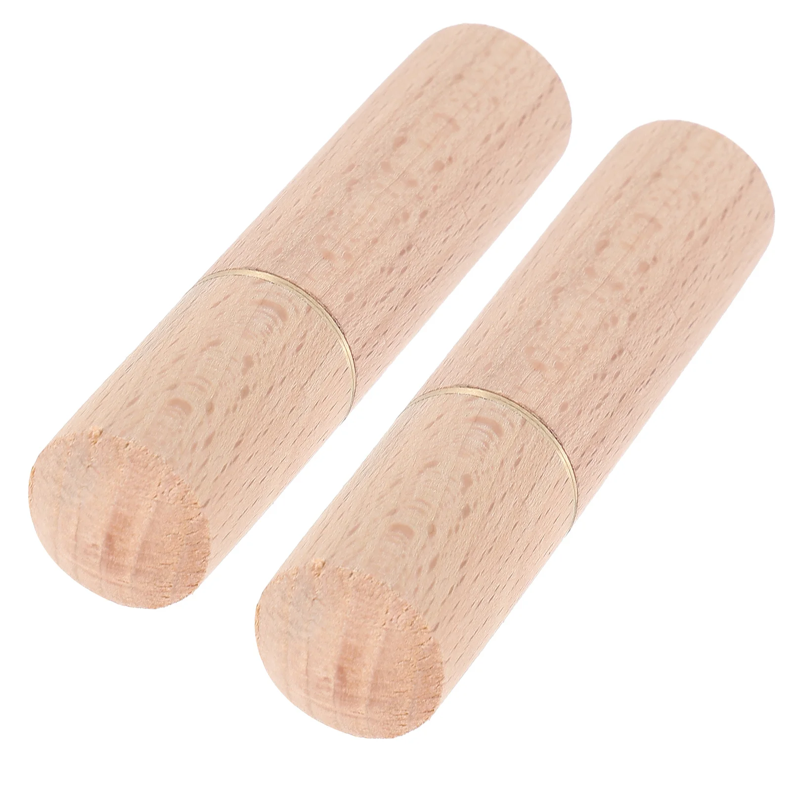 

2Pcs Wooden Toothpick Canisters Cylinder Storage Organizer Holder for Needles Threads Small Accessories in Dining Room