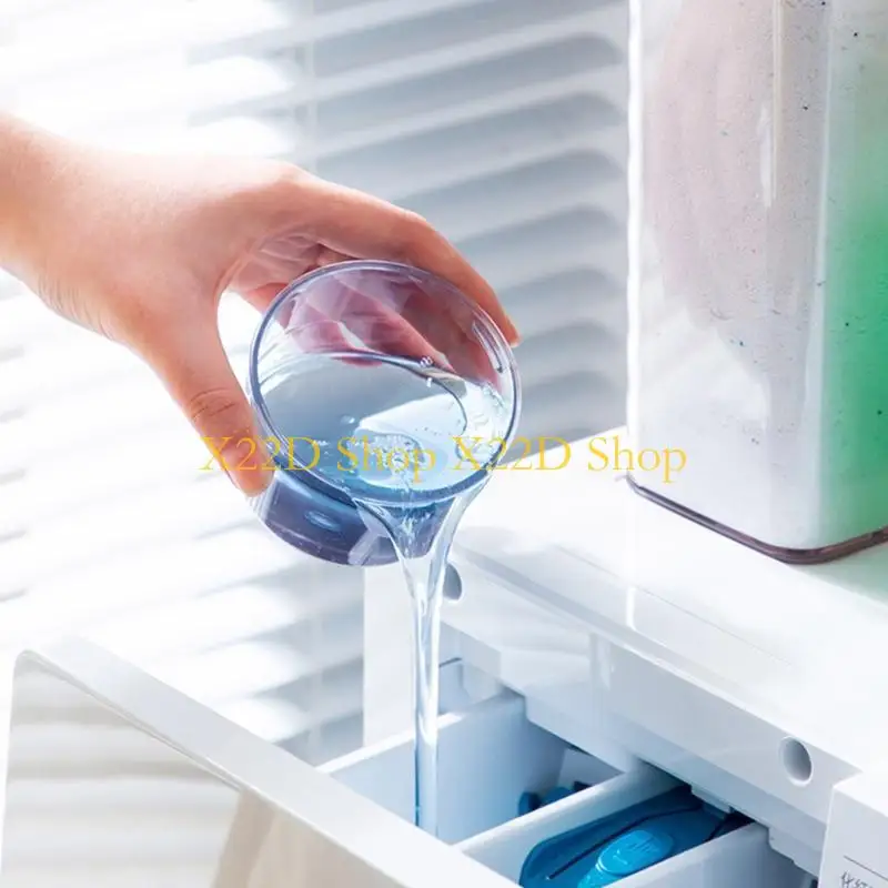 X22D 기능성 세탁 세제 분말 저장 박스 상자 뚜껑이있는 기능