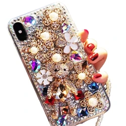 3D Bear Gem Stone Full Diamond Bling Cases for Samsung Galaxy S24 Plus S25 FE S22 23 Ultra S26 Crystal Coque Funda Capa Cover