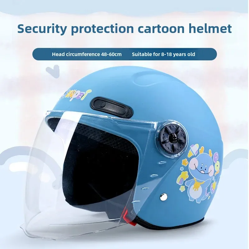 Clearance Sale Children's Helmet Electric Bottle Car Suitable For Boys And Girls Four Seasons Universal Safety Cap Winter Warm