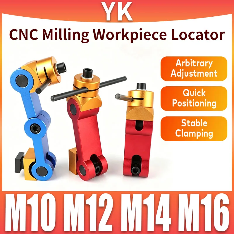 

Universal Adjustable CNC Mill Machine Work Piece Stop Positioner for Lathe Workpiece Multi Function Milling Machine Locator Tool