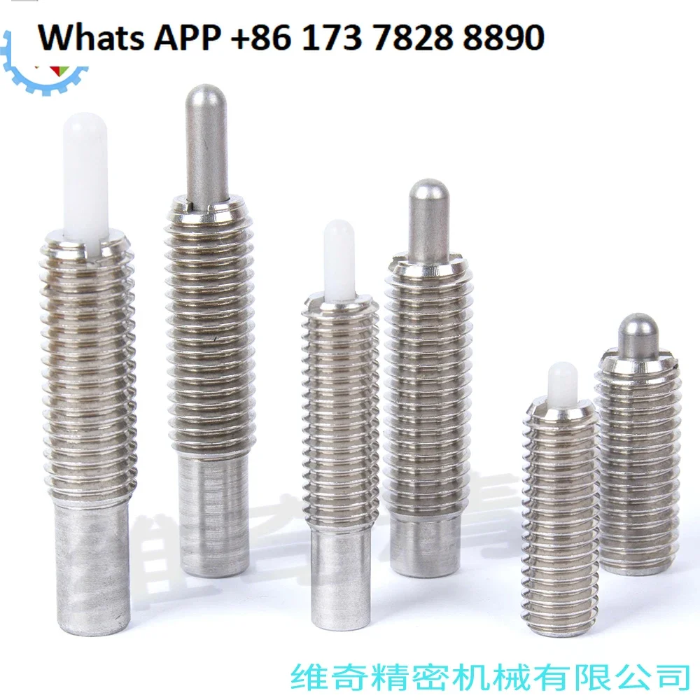 10pcs PJXW overload type spring plunger head screw, spring top pin telescopic pin, spring positioning column, plunger