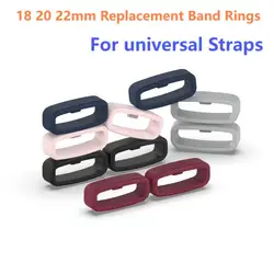 2/5/10PCS Rubber Watch Strap Band Keeper Loop Security Holder Retainer Ring 18 20 22 For Huawei /Xiaomi For Samsung Galaxy Watch