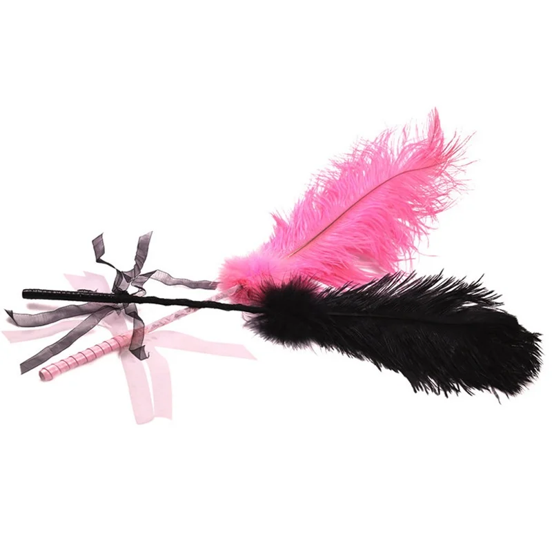 

Cosplay Performance Props of 50CM Feather Spanking Paddle Horse Whip for Horse Equestrian Riding