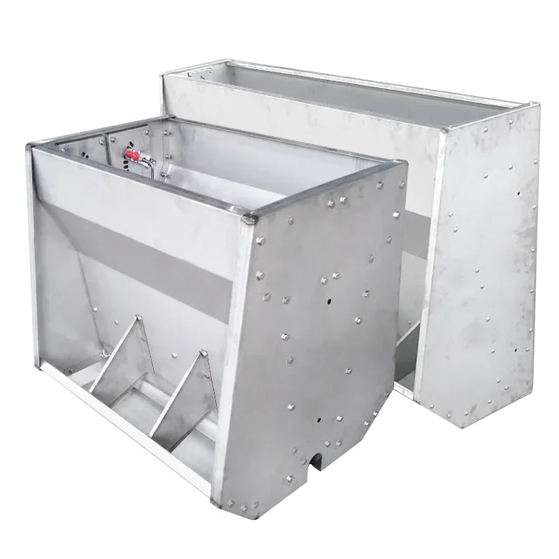 Factory Price Various Size Double /Single Side Hog Swine  Feed Trough Stainless Steel Feeder For Nursery Piglet Fattening Pig