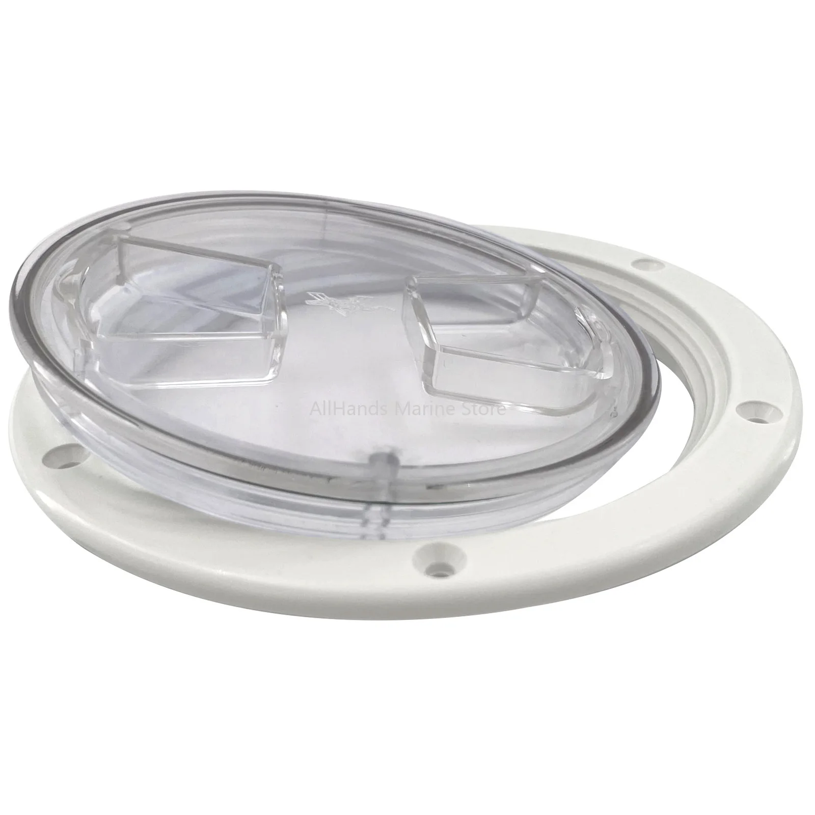ISURE MARINE Transparent ABS Deck Disc Hatch Cover Non-Slip Hand Hole Inspection Working Cover Marine Accessories