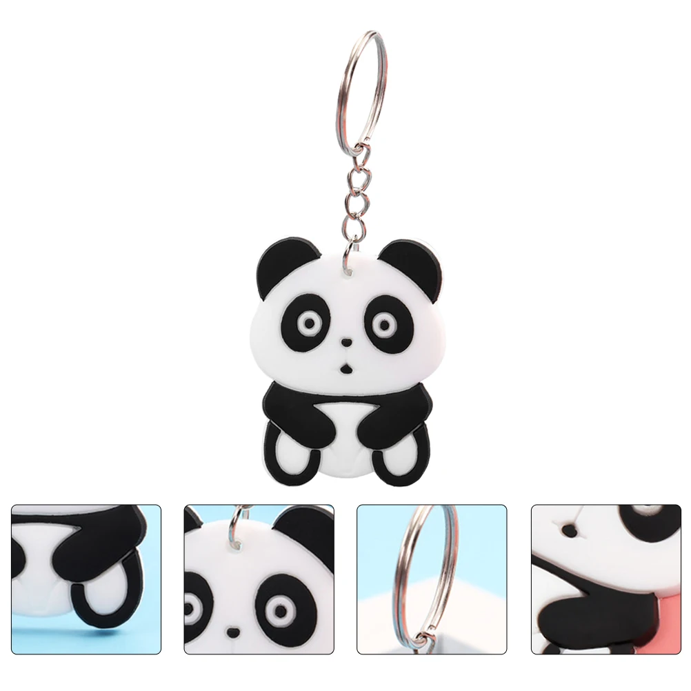 30 قطعة المفاتيح الباندا الكرتون Kawaii المرأة على ظهره Charms حقيبة معلقة حلية ألعاب تذكارية مجوهرات اكسسوارات قسط #4