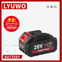 LYUWO-batería recargable de 20V, Serie de iones de litio, Taladro Inalámbrico, sierra, destornillador, llave, amoladora angular, herramientas eléctricas sin escobillas