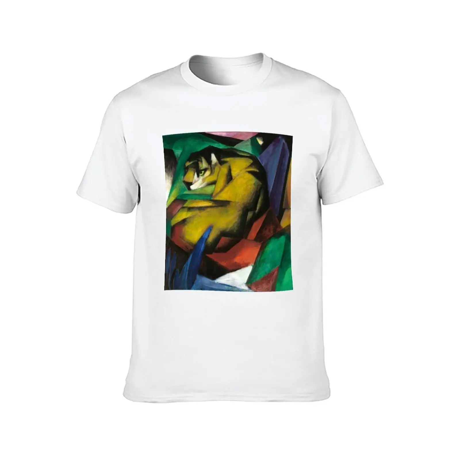 Franz Marc The Tiger T-Shirt cotton t shirts man 100% man t shirt graphic T-Shirt