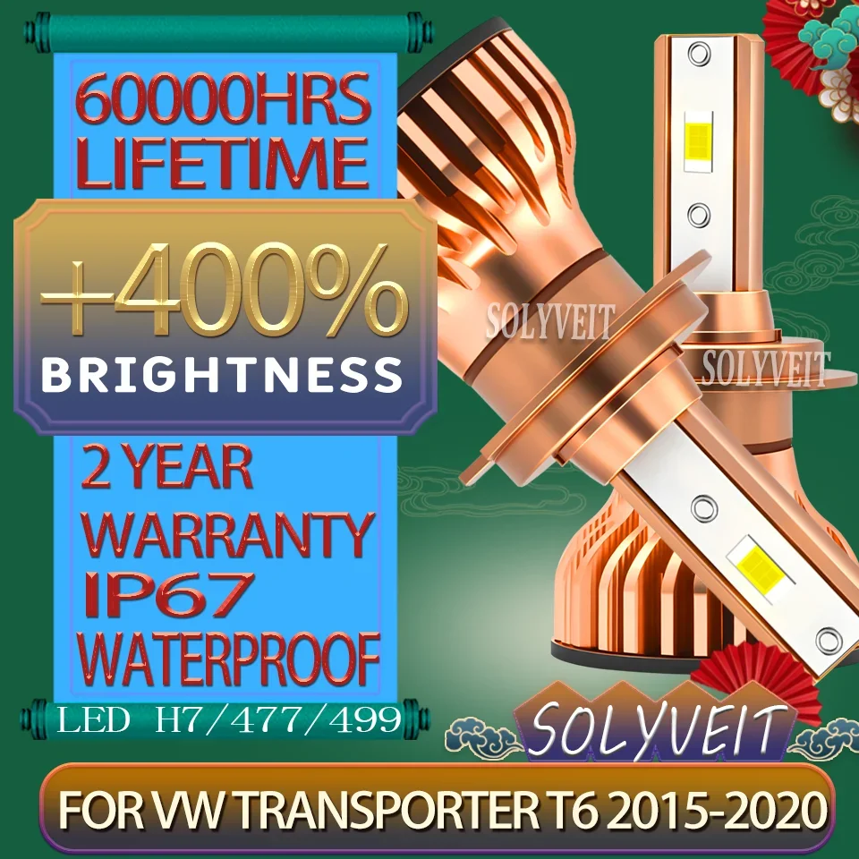 

Plug and Play Waterproof IP67 High-Performance Instant On H7 Headlight LED For VW Transporter T6 2015 2016 2017 2018 2019 2020