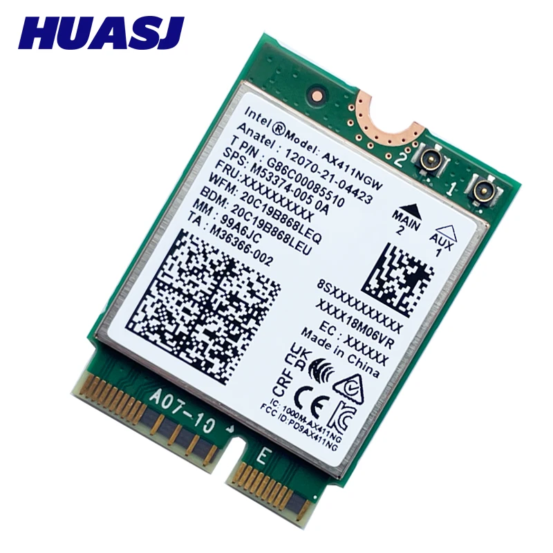 Intel AX411NGW Tarjeta Wi-Fi 6E 802.11ax 2.4/5/6GHz BT 5.3 - imagen 5