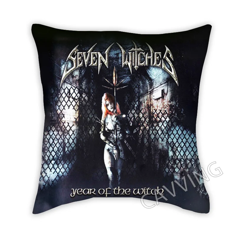 

Seven Witches 3D Printed Polyester Decorative Pillowcases Throw Pillow Cover Square Zipper Cases Fans Gifts Home Decor