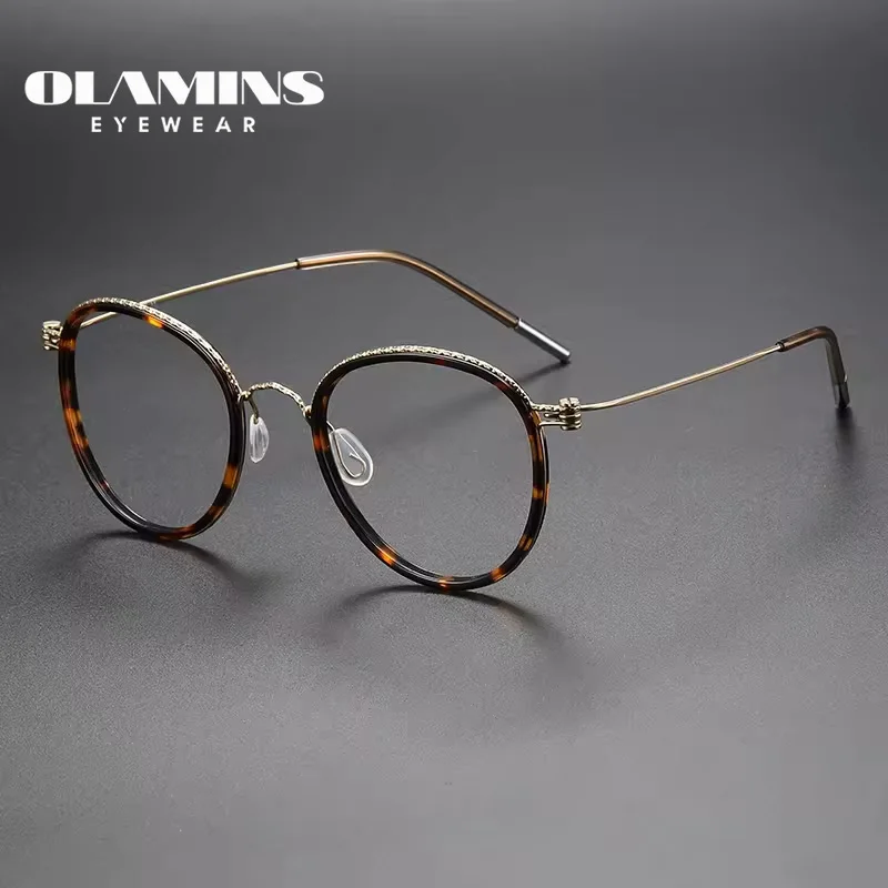 

OLAMINS​ Square Eyewear Customizable Optical Glasses Frames Eyeglasses For Men Women 80887