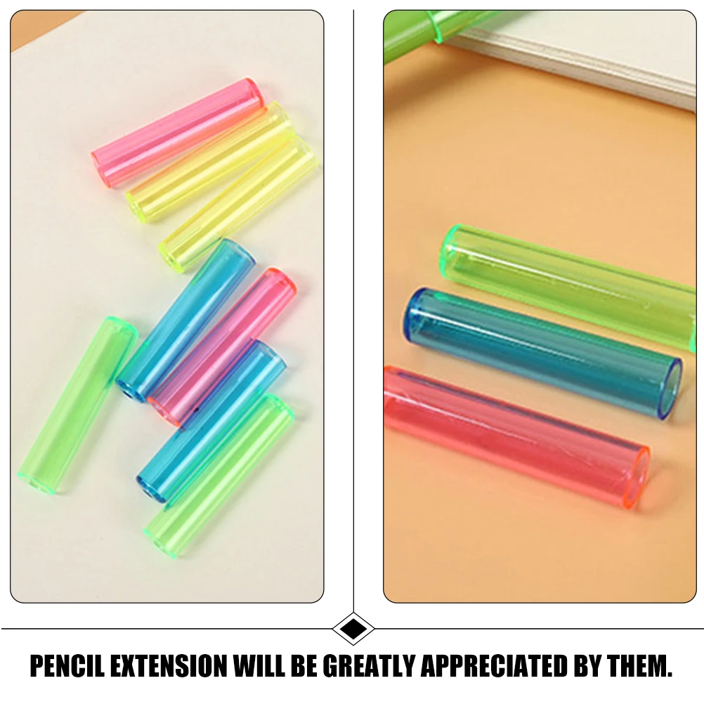

230 Pcs Clear Plastic Pencil Protector Covers Tip Caps for Office School Supplies Desk ganizers