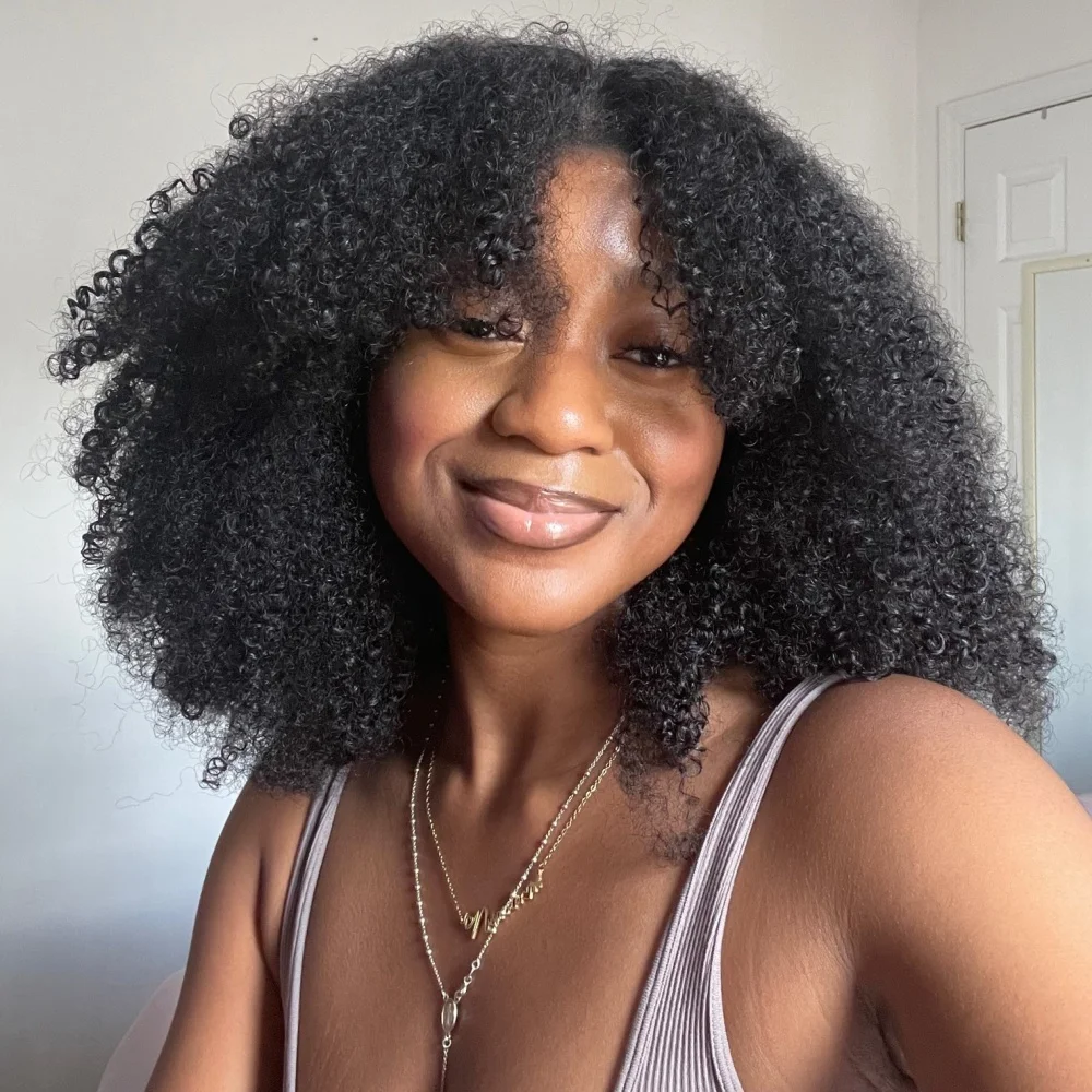 

Burmese Pixi Curly 100% Human Hair Half Wigs Full Machine Made Glueless Half Wig Ready To Wear For Women Flip Over Headband Wigs