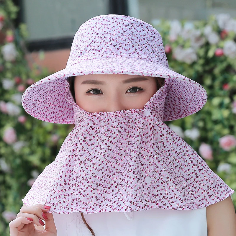 

Women Fishing Hunting Hiking Summer Leisure Outdoor Protective Cover UV Protection Hats Visor Caps Sun Hat