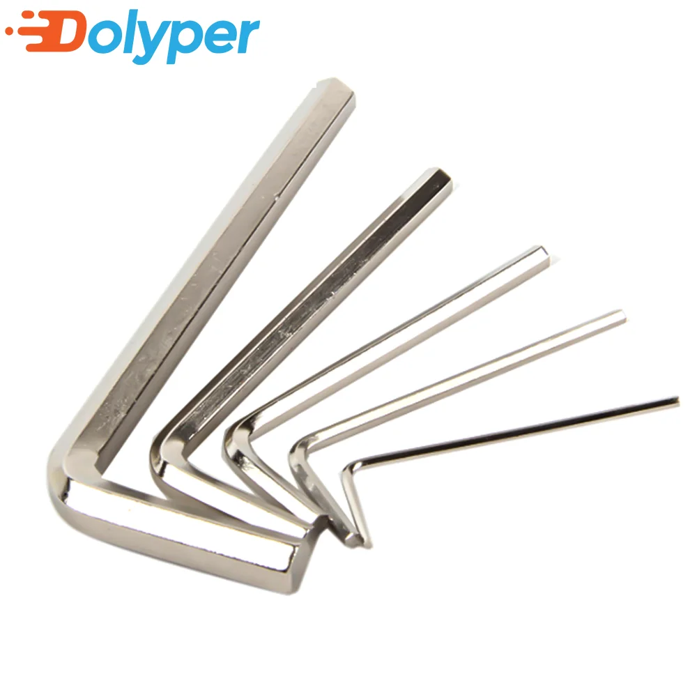 1pcs M1.5 M2 M3 M4 M5 L-Type Hex Wrench Hexagon Key Wrench Steel  Repair Hand Tool 3d Printer Parts