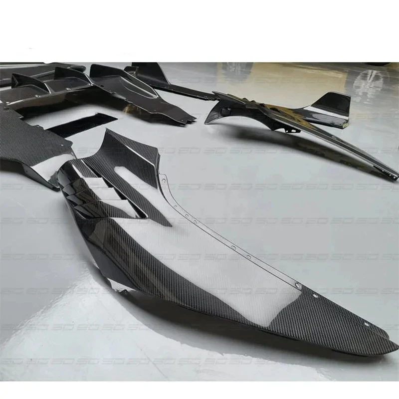 High Den Dry Carbon Front Lip, Skirts, Diffuser, Rear Spoiler, Side S S Per-Preg Quality
