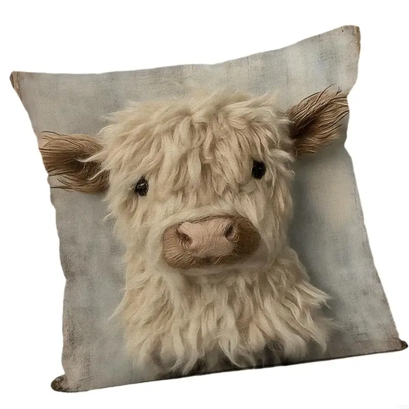 Machine Washable Linen Cushion Cover Comfortable Decorative Designs C7AC