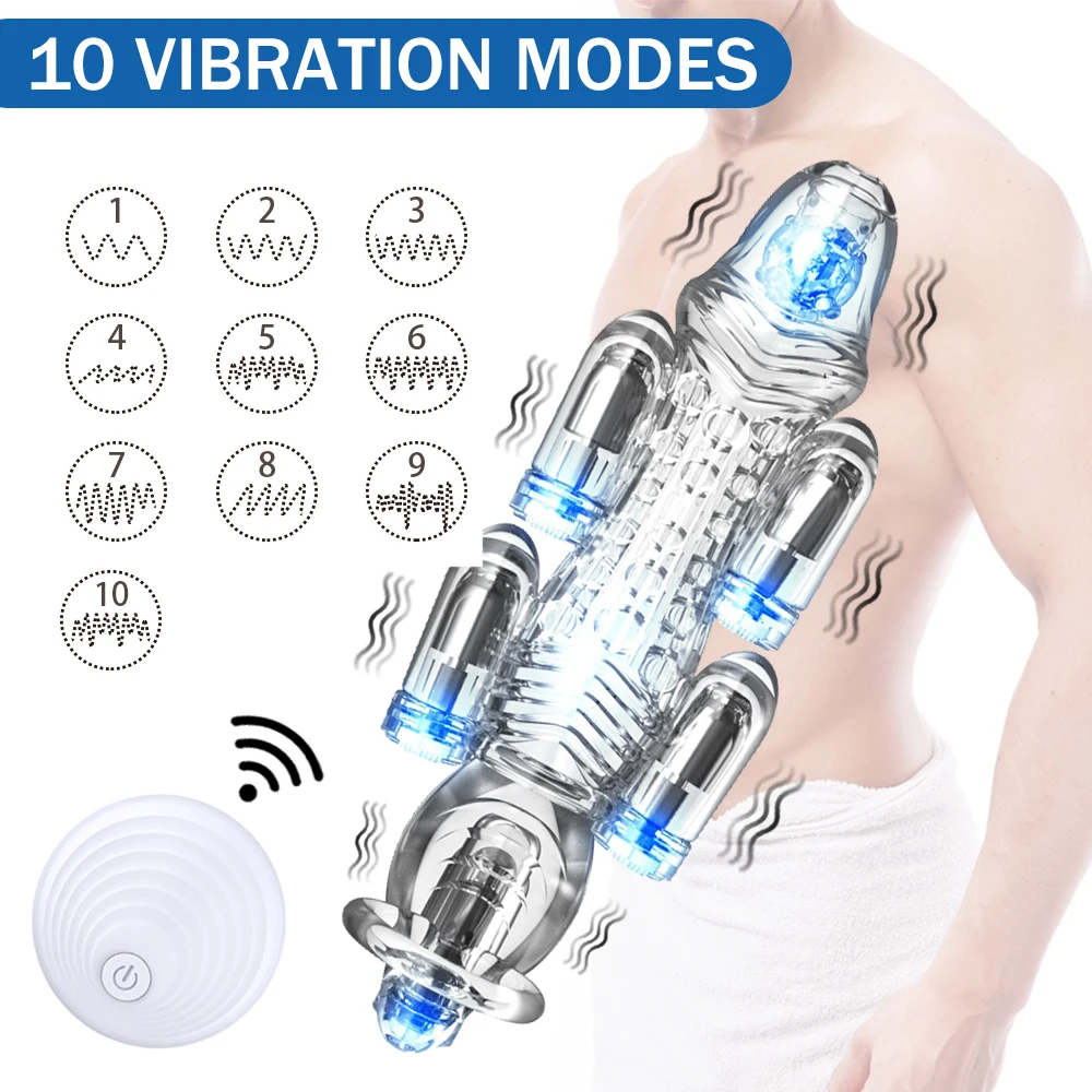 Glans Vibrator Remote Conntrol Bullet Glans Vibrator For Men Penis Exerciser Penis Glans Trainer For Delay Ejaculation Sex Toy