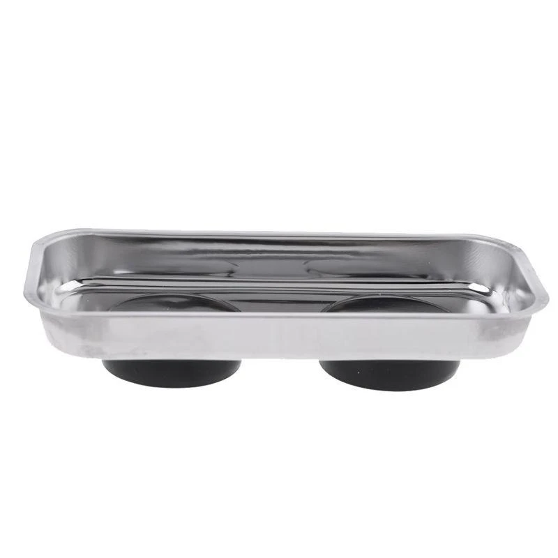 A2UD Tray Stainless Steel Magnet Tool Tray Parts Holder for Screws Sockets