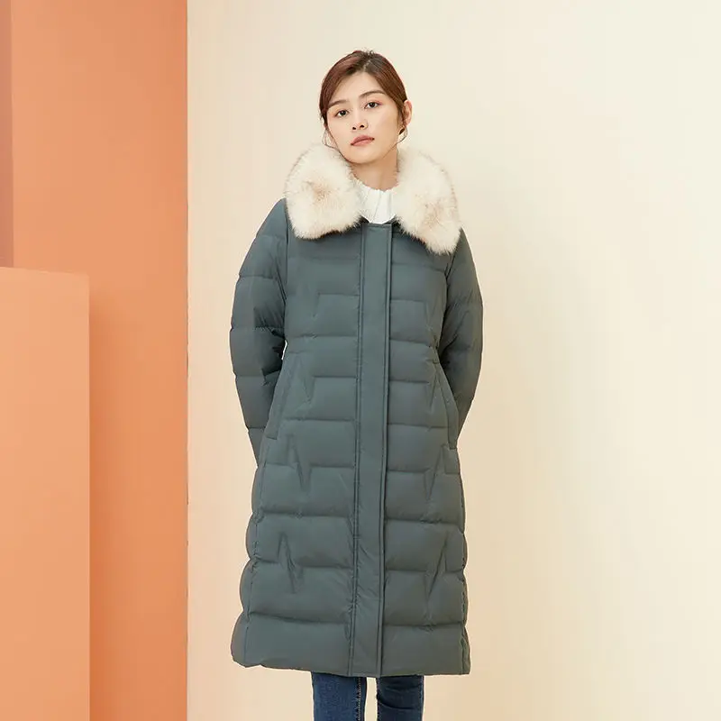 Winter New Women's Down Jacket Commuting Slim Fit Lapel Casual Down Jacket