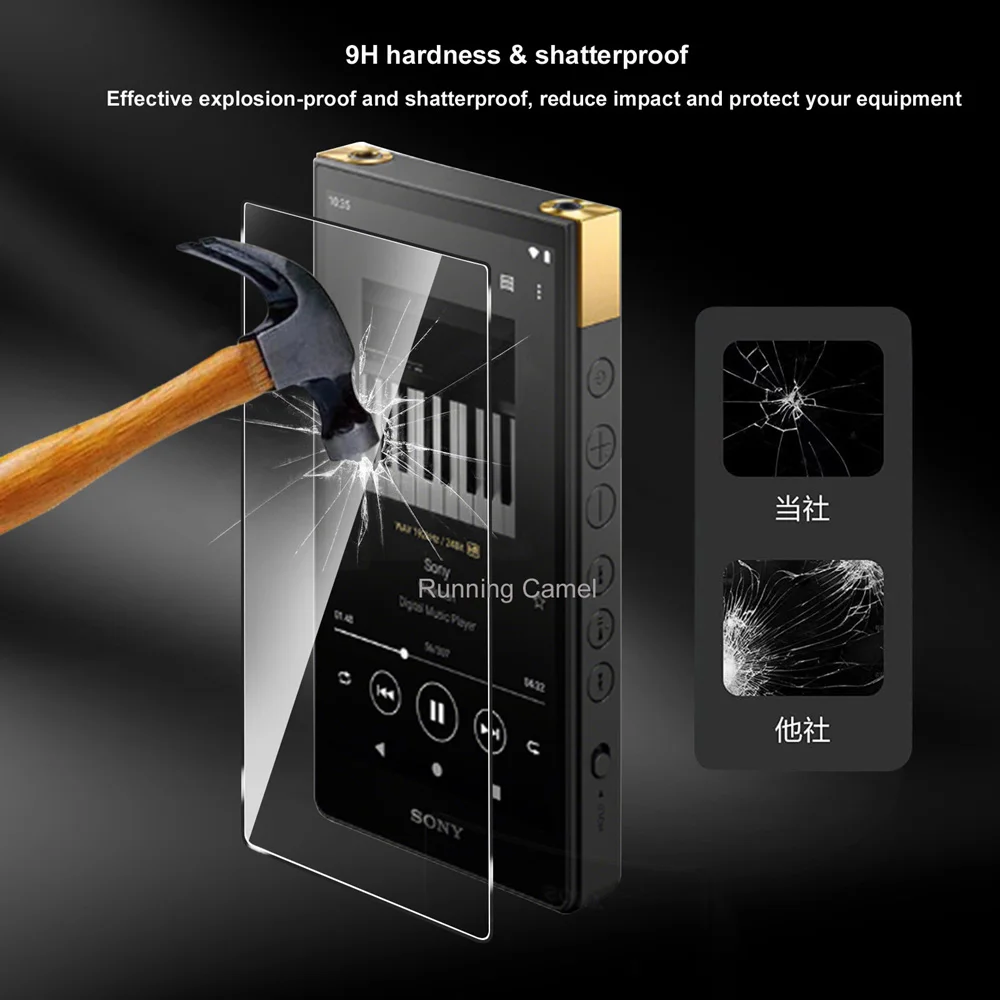 9H Ultra Protective Tempered Glass Film Screen Protector Guard for Sony Walkman NW-ZX700 NW-ZX706 NW-ZX707