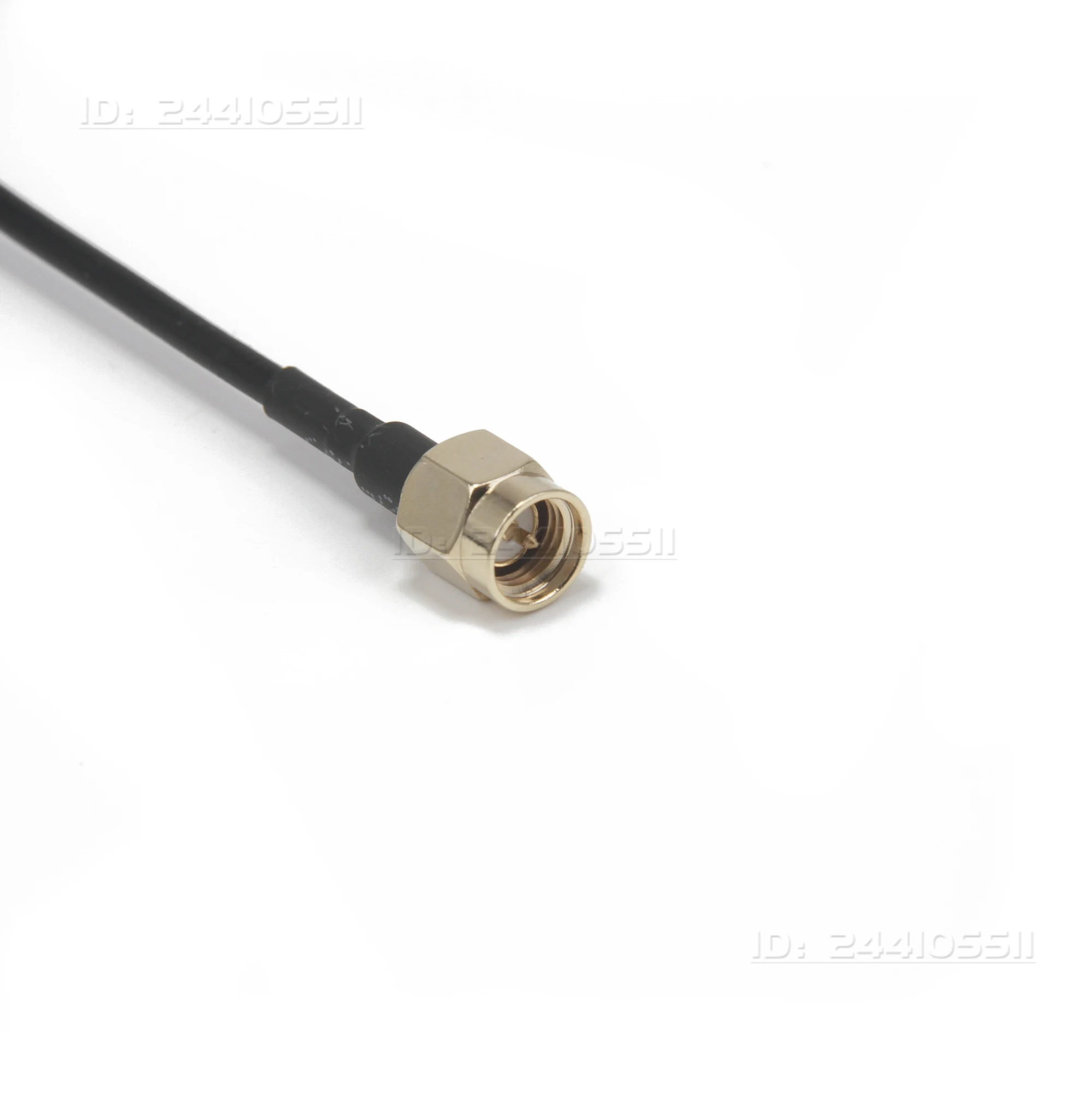 80mm 915Mhz/2.4G Dual-band T-type High-frequency Head Antenna 3DBi RG405 SMA Male Plug Connector for RC FPV Racing Drone Part