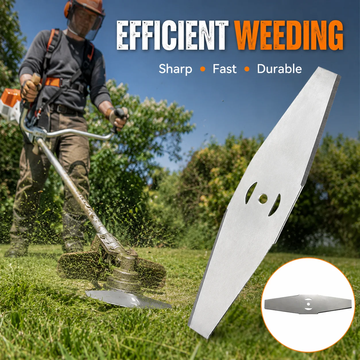 Picture 6: 150mm Alloy Replacement Saw Blade, Metal Trimmer Head for Cordless Lawn Mower, Garden Grass Cutting Machine Accessory