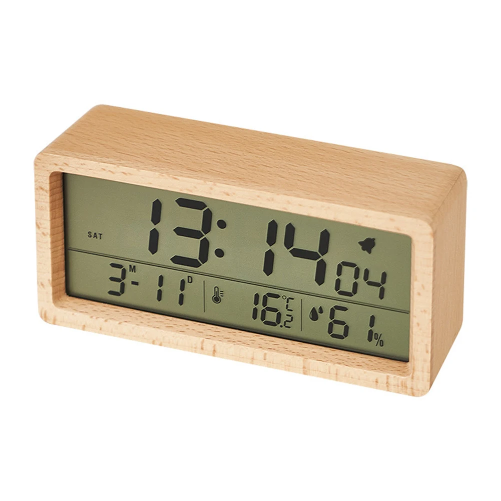 Snooze Alarm LED Clock 12 24 Hour Format Backlight Feature Large Screen Display Multifunctional Display Clock With Backlight