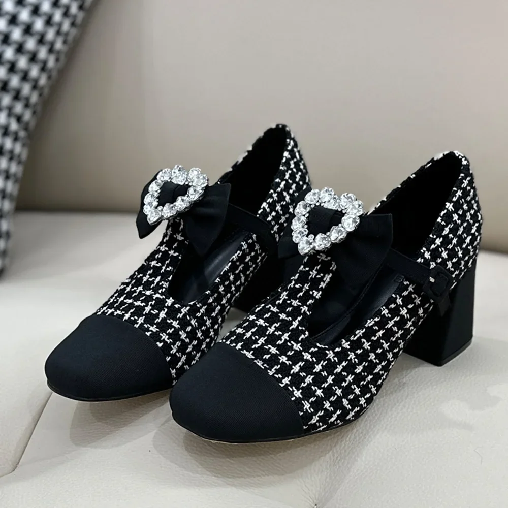 

Love Crystal Patchwork Pumps Sexy Pointed Toe Butterfly Kont Square Toe New Arrivlas Fashion Women Modern Shoes