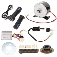 24V 250W Electric Bike Brushed Motor Set with Freewheel and Throttle Grip Bicycle Conversion High Speed Kit Accessory