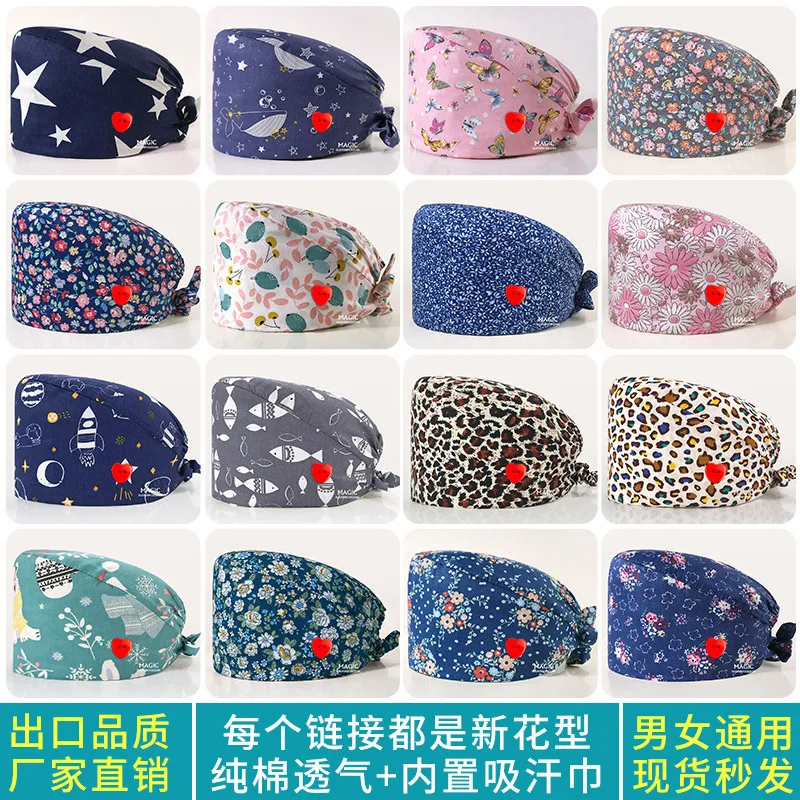 

Surgical Female Chemotherapy, Oral Cavity, Dental Printing, Pure Cotton, Doctor And Nurse Operating Room Hat, Male Dust-Proof