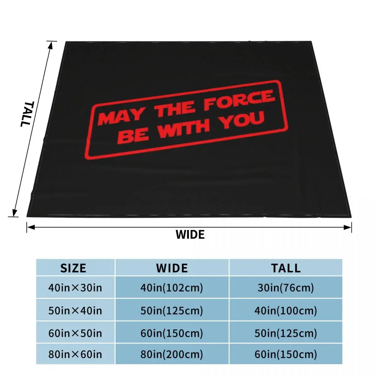 May The Force Be With You (Red version) Throw Blanket Summer Sofa Blankets