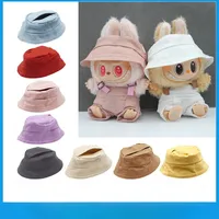 Labbubu 10CM cotton EXO doll fisherman hat 17CM Labbubu doll clothing accessories opening doll fisherman hat