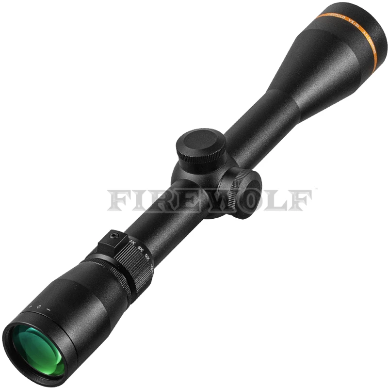 Imagem -03 - Tactical Rifle Scope Visão Óptica Iluminada Scopes de Caça para Airsoft Gun 11 mm 20 mm Mount 35 Mm10x40 Vx3