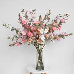 88CM Artificial Wild Camellia Long Branch Artificial Flower Home Decoration Ornaments Living Room Foyer Dining Table Decoration