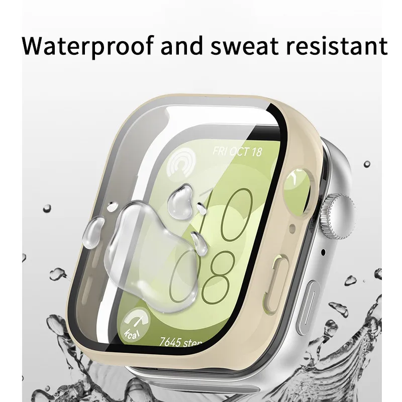 Tempered Glass Case for HUAWEI WATCH FIT 3 Samrt Band Full Coverage Bumper Protective Cover Screen Protector for Huawei Fit3