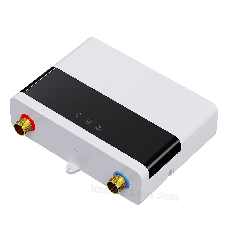 -For 110V/220V Water Heater Bathroom Kitchen Wall Mounted Electric Water Heater LCD Temperature Display with Remote Control*