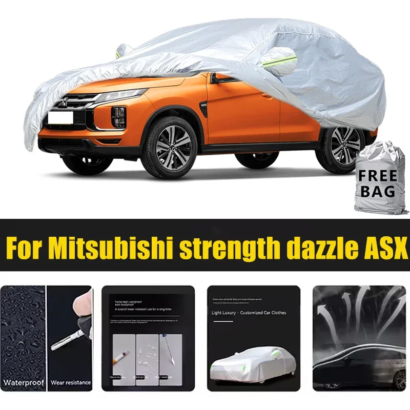 

For Mitsubishi Strength Dazzle ASX Car Cover Outdoor Protection Covers Snow Sunshade Waterproof Dustproof Car Accessories