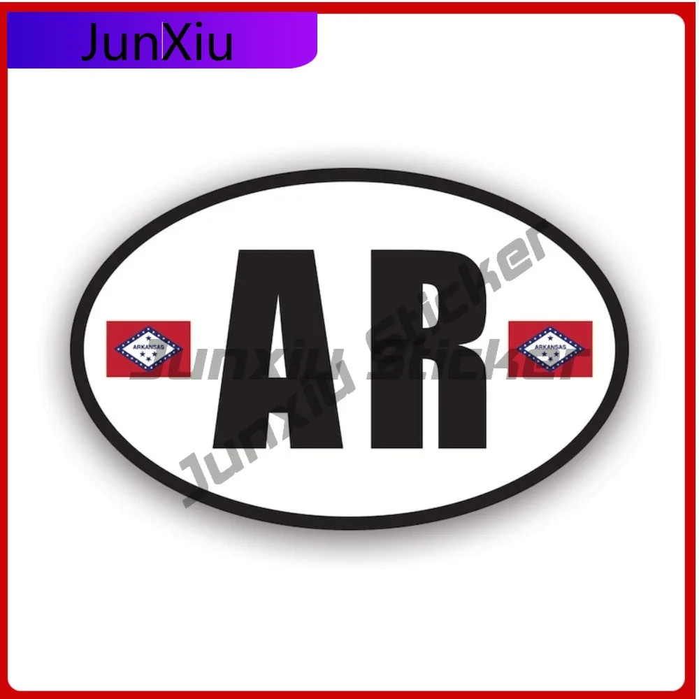 

Arkansas Flag Oval Sticker Waterproof Outdoor Cool Window Waterproof Vinyl Decal For Campers Sticker Outdoor Outdoor Outdoor