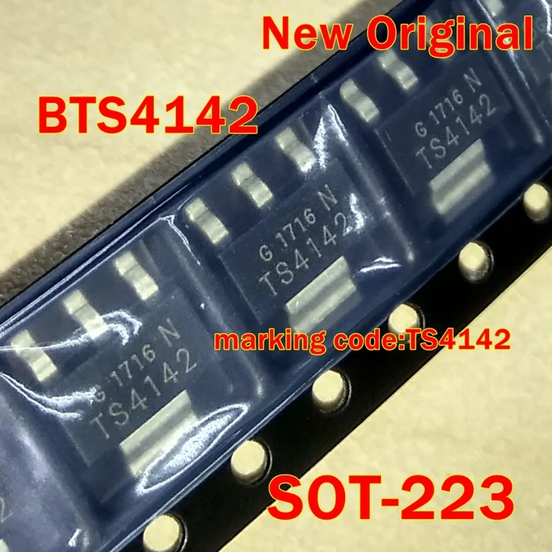 1Pcs to 50Pcs Bts4142N Bts4142 Sot-223 New Original Marking Code:Ts4142 Smart High-Side Power Switch