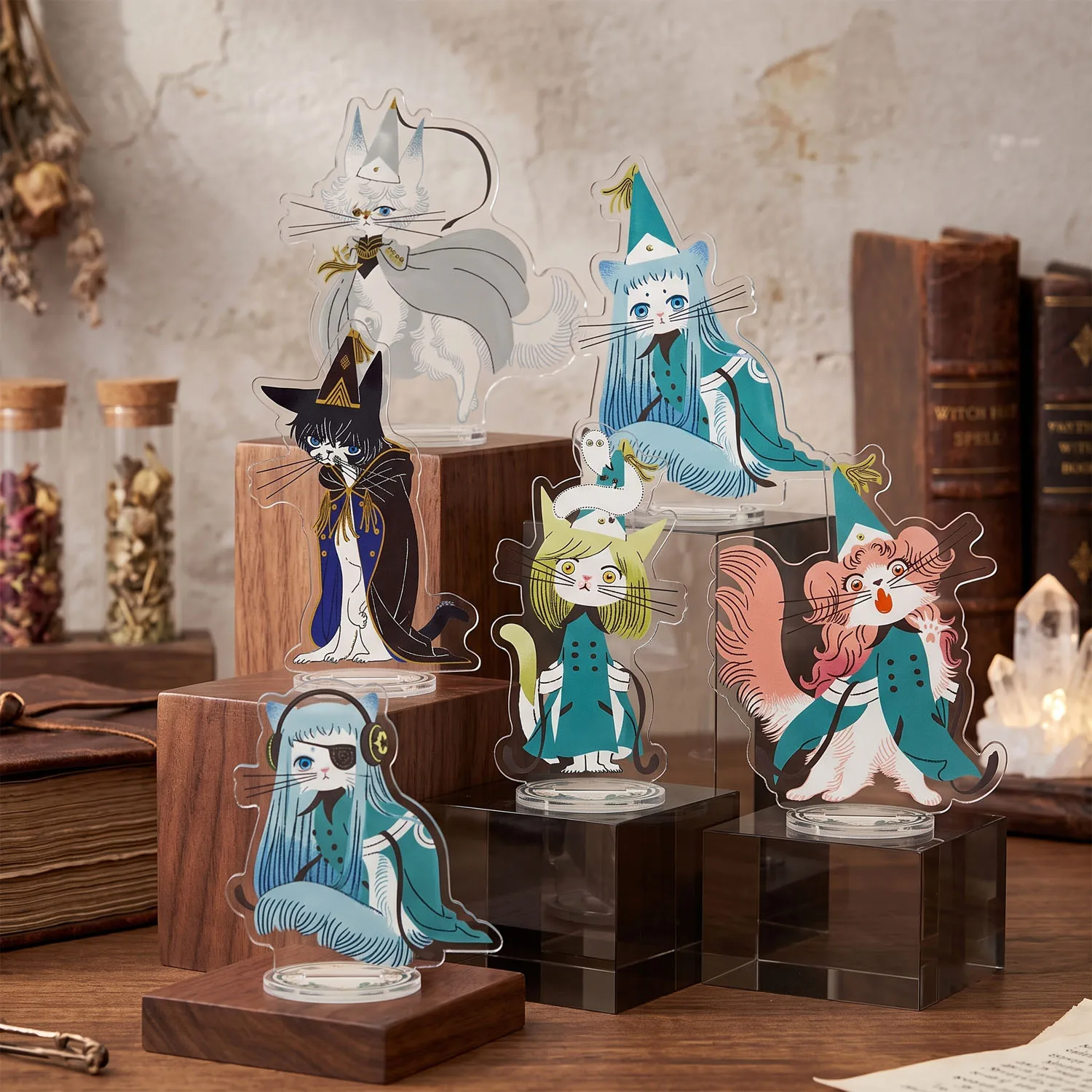 Witch Hat Atelier Anime Acrylic Stand 10cm Figures Tabletop Decoration Catelier Character Desk Display Model Plate Keychain